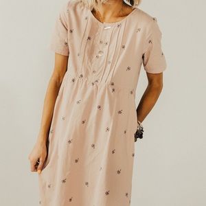 Roolee Button Front Floral Dress